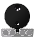 Two integrated microphones

