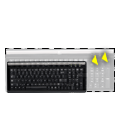 Compact design, full-size keys