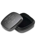 Compact metallic carrying case