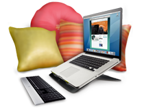 Sit pretty. Wherever you take your laptop.
