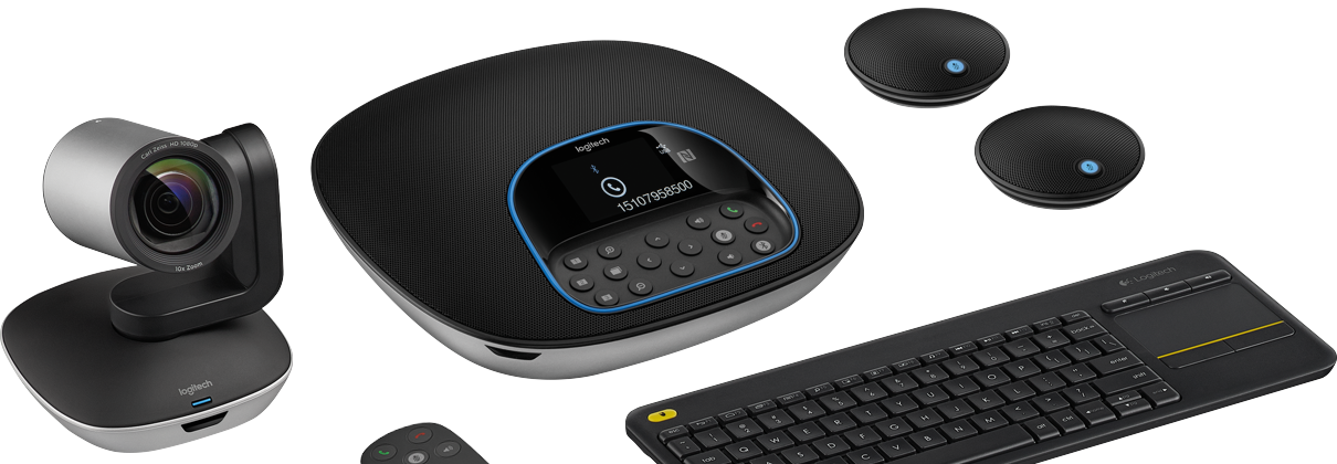 collaboration products, conference cams, webcams and headsets