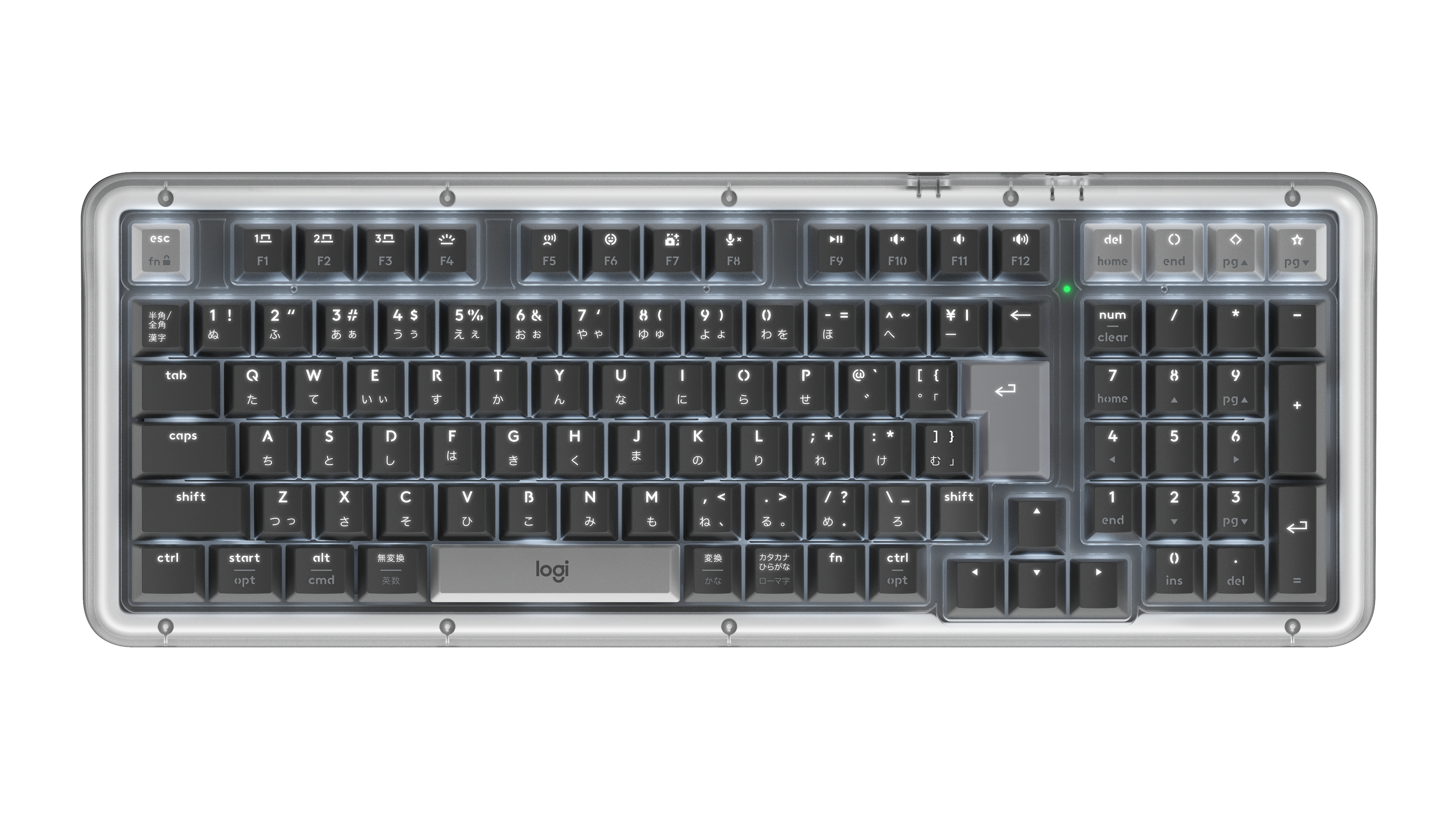 【試し打鍵のみ】Logicool K98MGR 無線 ワイヤレスキーボード Alto Keys K98Mワイヤレスキーボード（ガスケット構造） |ロジクール