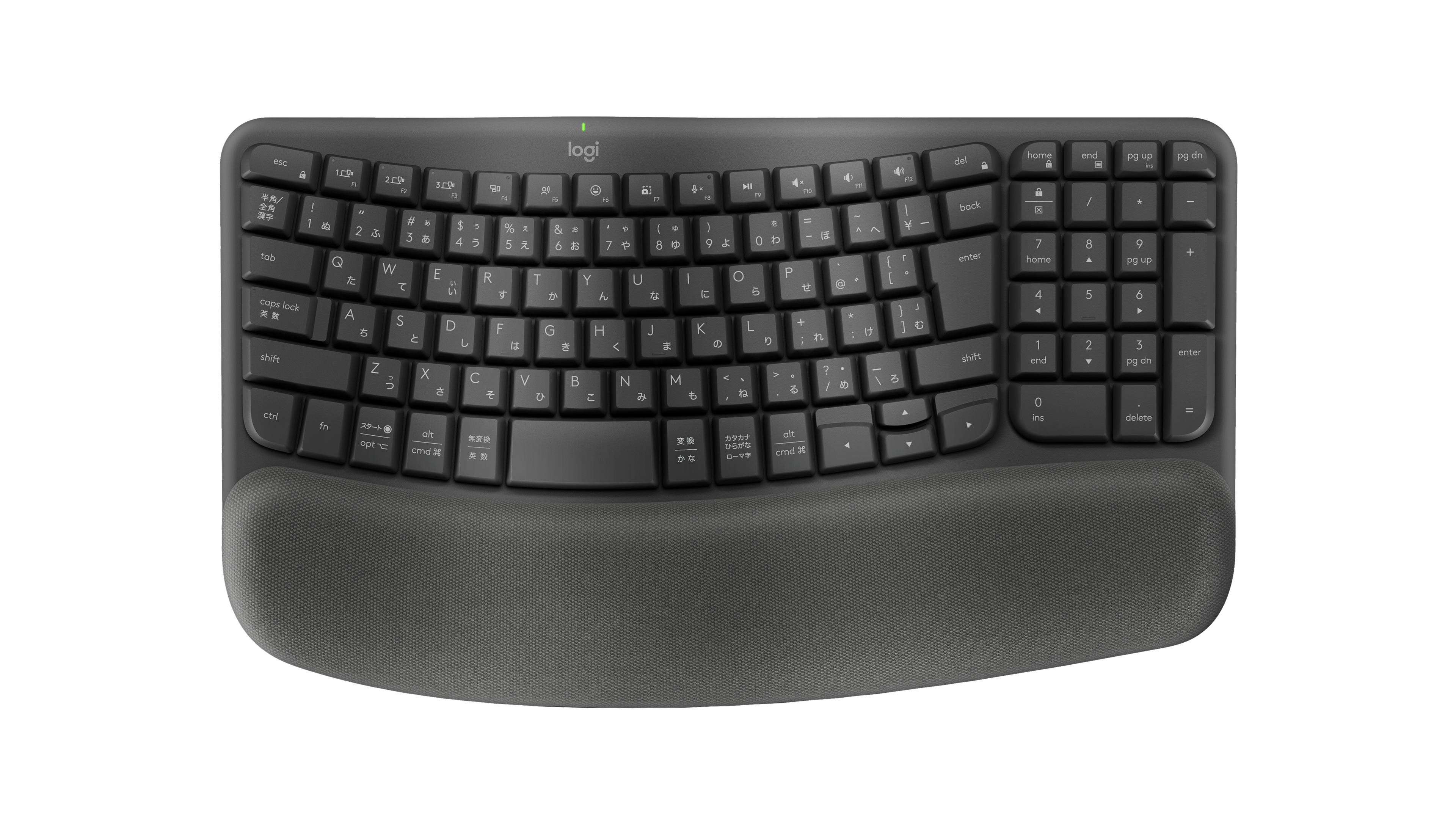 Logicool WAVE KEYS Bluetoothキーボード Wave Keysエルゴノミック ワイヤレス キーボード |ロジクール