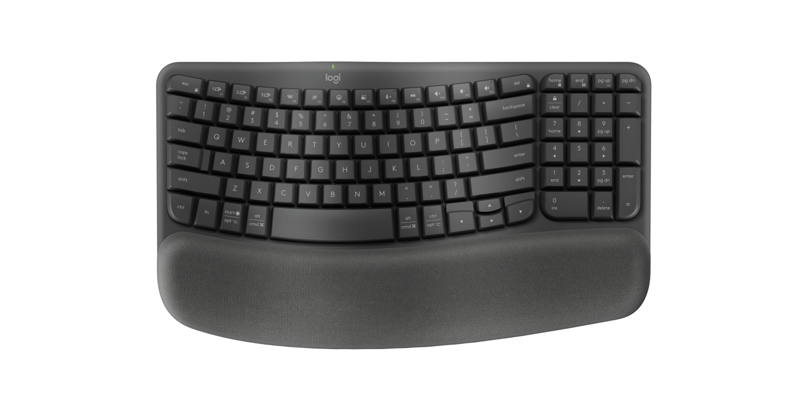 logicool Wave Keys ワイヤレスキーボード wave-keys-top-graphite-gallery
