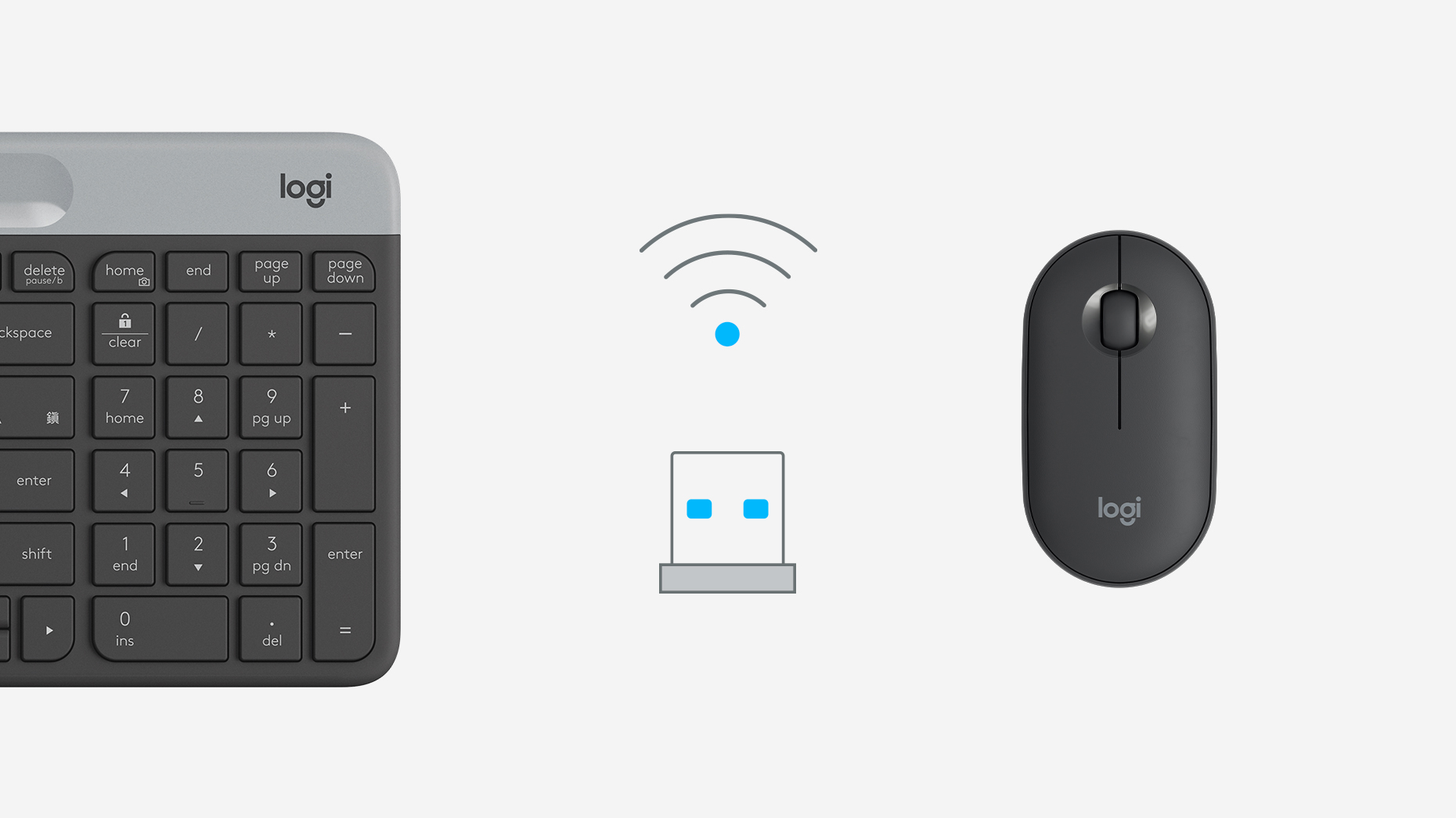 複数デバイスを接続するための、ロジクールUnifyingレシーバー
