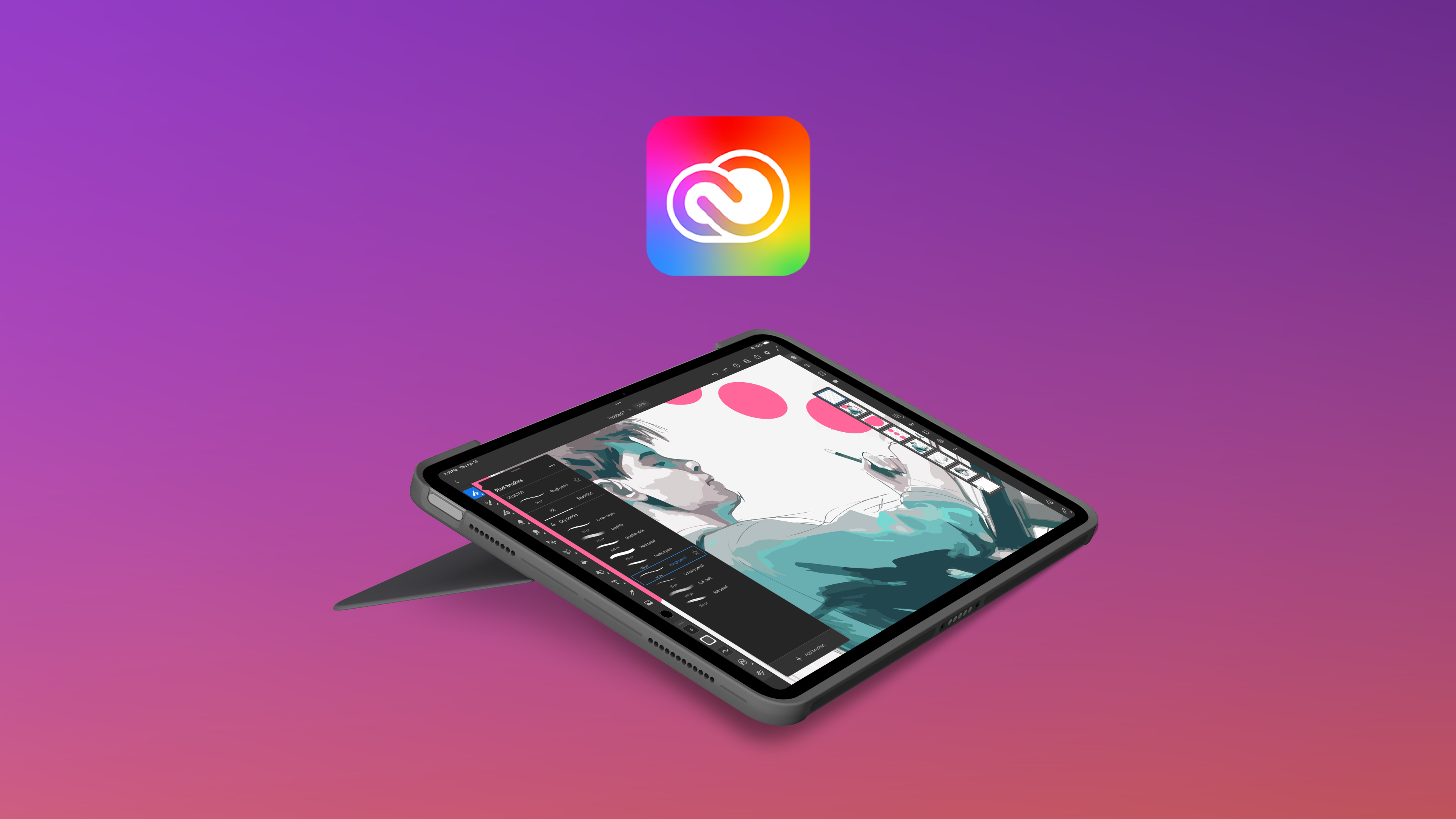 iPad Air 第五世代64GB Logicool combo touch付き Combo Touchキーボードケース（iPad air用） |ロジクール