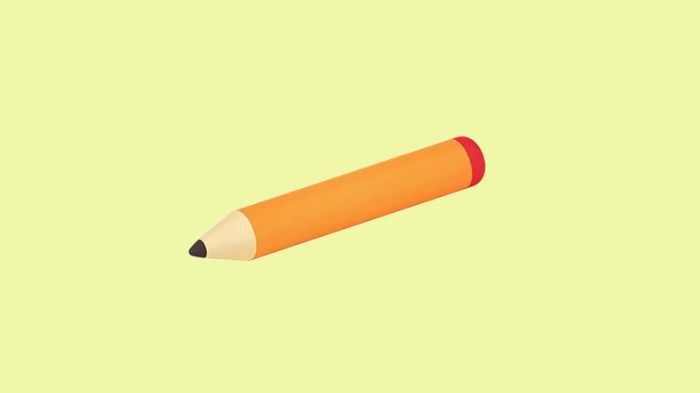 Illustration of pencil