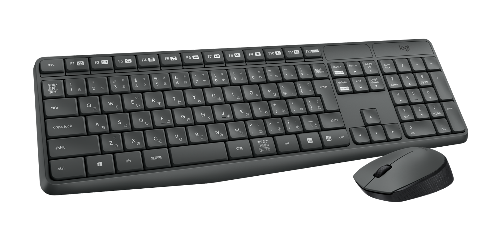 Logitech ロジクールワイヤレス日本語配列キーボード　マウスセット 2.4GHz ワイヤレスキーボード・光学式マウスセット 108キー 日本