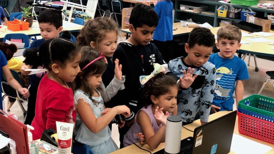 Children in videoconference